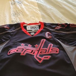 Official NHL Retro Black, Alex Ovechkin, jersey. circa 2012. XL